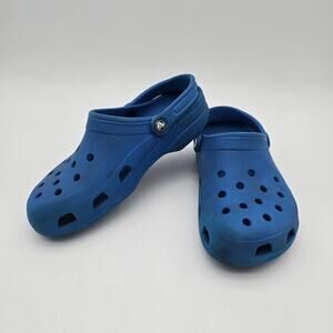 Crocs Sandals Womens 11 Mens Size 9 Blue Shoes Sport Adjustable Classic Cobalt